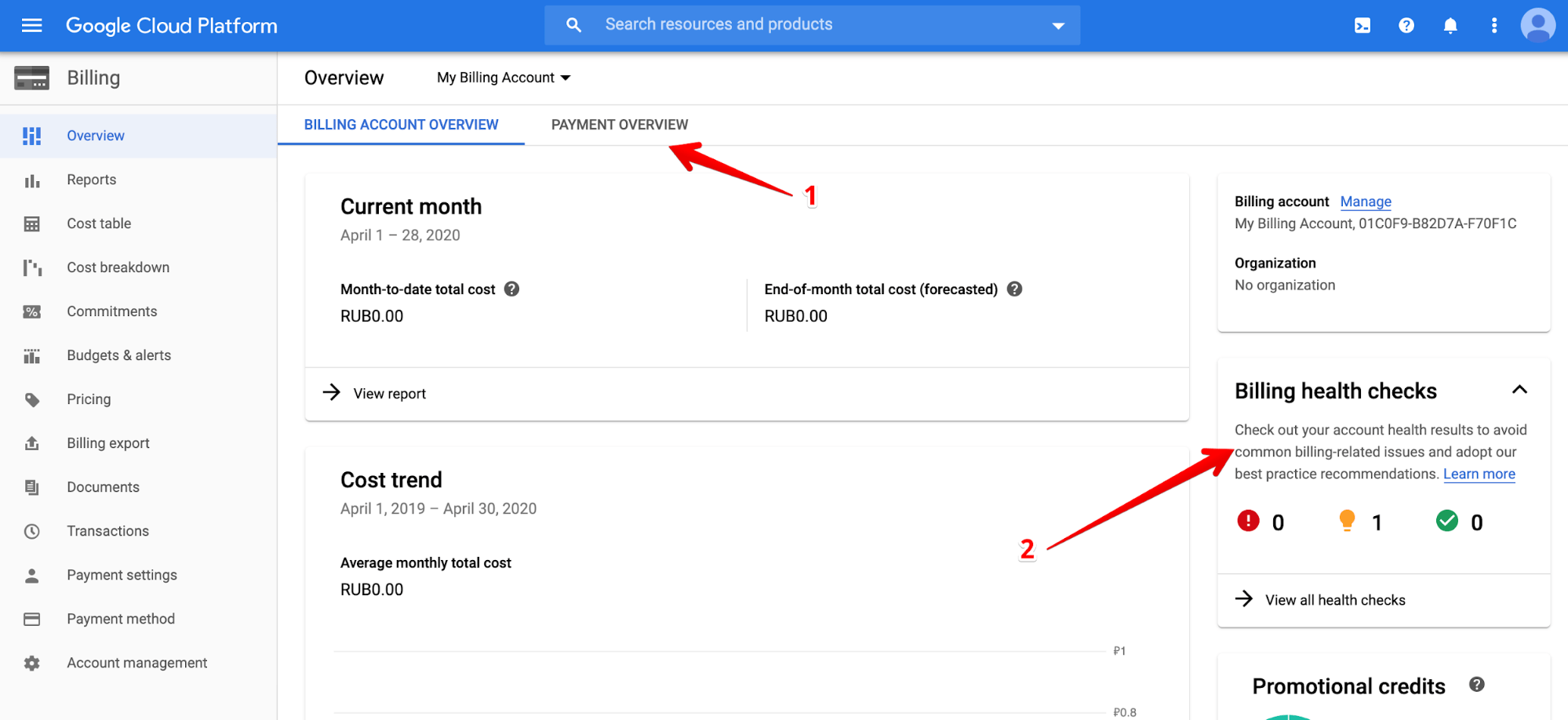 Check billing status